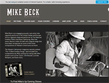 Tablet Screenshot of mikebeck.com